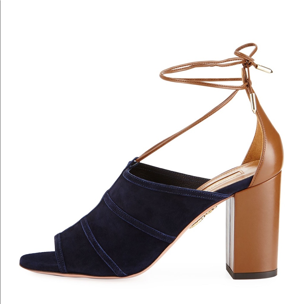 Aquazzura Very Eugenie Suede Sandal